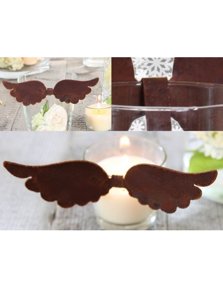 Deko Flügel zum Einhängen in Gläser und Vasen - kreative Weihnachtsdeko