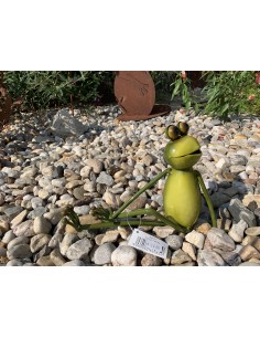 Yoga Frosch - Der Wiese, Wohndeko, Deko für den Innenbereich, lustige Deko, Deko Frosch, Grüne Deko 2