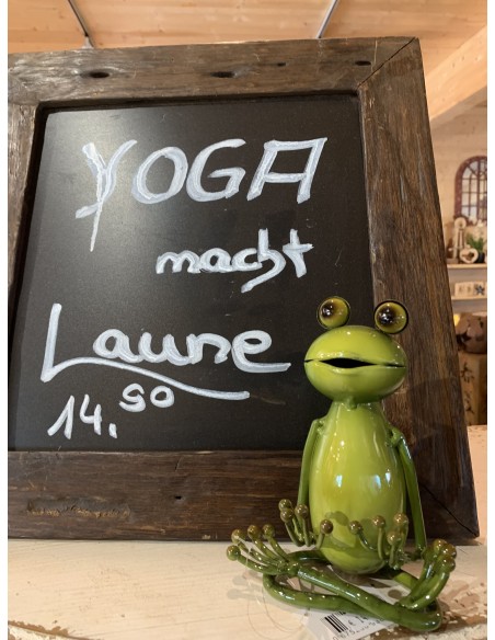 Yoga Frosch - Der Wiese Höhe 16 cm Yoga Frosch - Der Wiese Höhe 16 cm