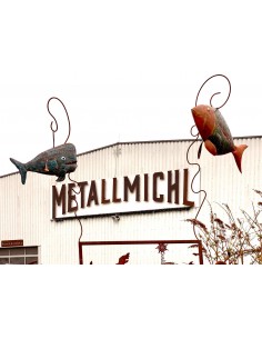 Dekofigur Fisch Metallfisch Metalldeko Dekofisch Gartendeko 2