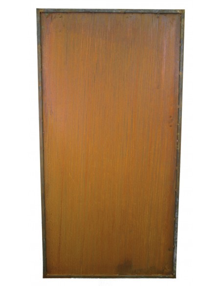 Metall Sichtschutzwand geschlossen  schlicht ohne Muster Metallplatte Höhe 200 cm Breite 100 cm