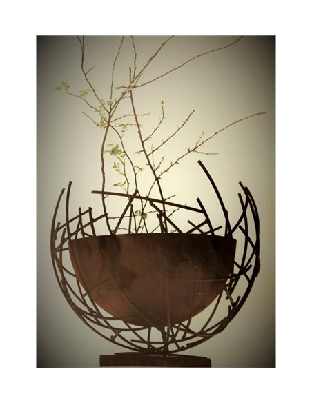 Draht-Halbkugel 60 cm Ø - mit dichter Innenschale Ø 50 cm