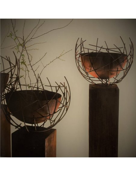 Draht-Halbkugel 60 cm Ø - mit dichter Innenschale Ø 50 cm