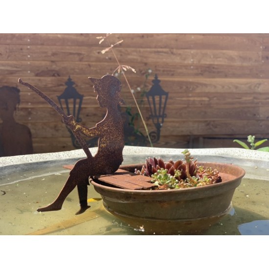 Blumentopf wasserdicht mit Deko Angler Saremo