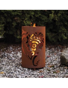 Metall Windlicht mit Herz-Motiv, Durchmesser 24 cm 2