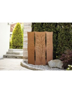 Rost Raumteiler mit Weidenmotiv 2