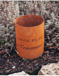 Windlicht mit dem Schriftzug - Wage es zu Träumen