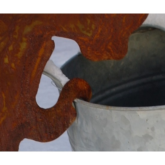 Deko Katzen und Mäuse Mittlere Deko Katze zum Einhängen in Topf, Gießkanne etc. - 40 cm - Gr. 3 Diese mittlere Deko Katze ist ei