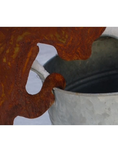 Deko Katzen und Mäuse Mittlere Deko Katze zum Einhängen in Topf, Gießkanne etc. - 40 cm - Gr. 3 Diese mittlere Deko Katze ist ei