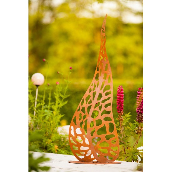 Edelrost Skulptur - Blätter