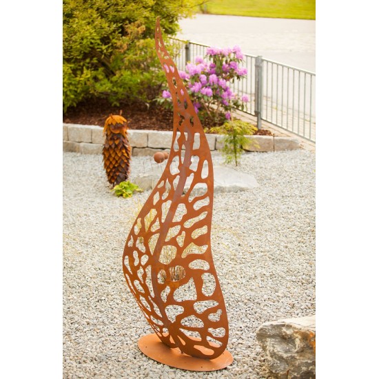 Edelrost Skulptur - Blätter