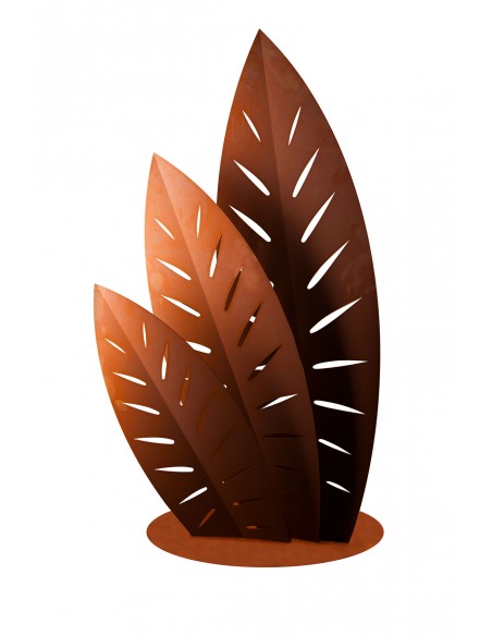 Edelrost Skulptur - Palmenwedel