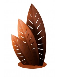Edelrost Skulptur - Palmenwedel
