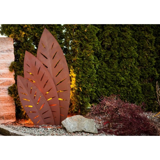 Edelrost Skulptur - Palmenwedel
