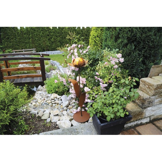 Edelrost Glasblume Tina