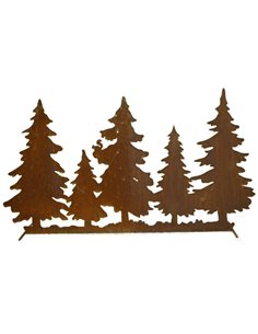 Waldhintergrund zum Stellen auf Stange, Länge 122 cm Tannen