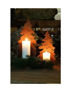 Gebogene Tanne 'Christbaum' auf Platte, Höhe 22,5 cm 2