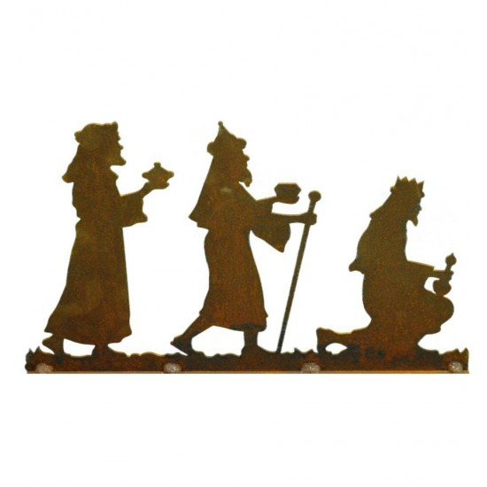 Krippenszene rechts 3 Könige , eckige Platte  Figurenhöhe 17 cm