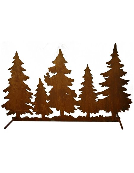 Waldhintergrund zum Stellen auf Stange, Länge 67 cm Tannen