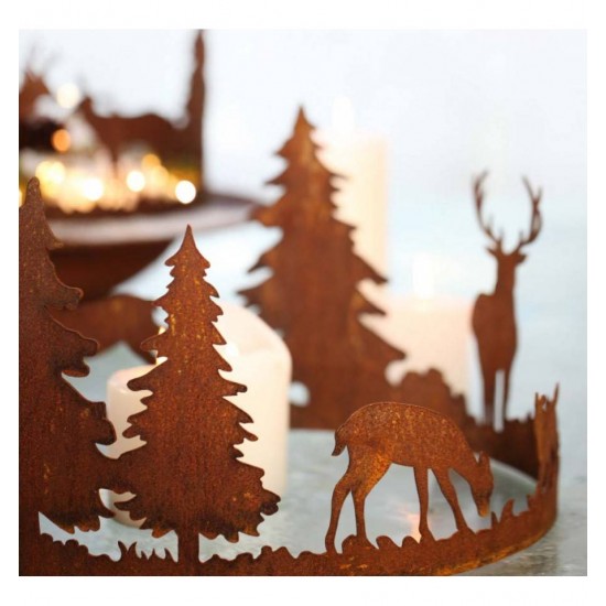 "Forest"  Ring mit Waldszene Durchmesser 30cm