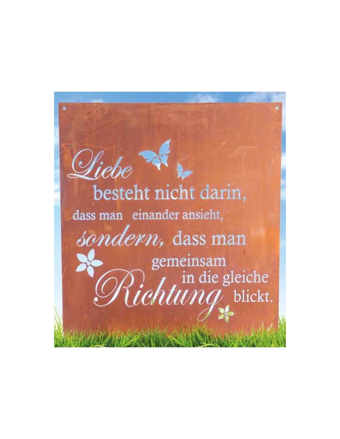 Liebe besteht nicht darin, dass man einander ansieht, sondern dass man