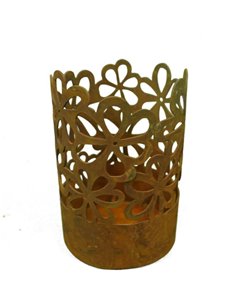 Hippie Windlicht -klein- Ø 12 cm - mit Boden, zum Stellen