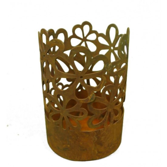 Hippie Windlicht -klein- Ø 12 cm - mit Boden, zum Stellen