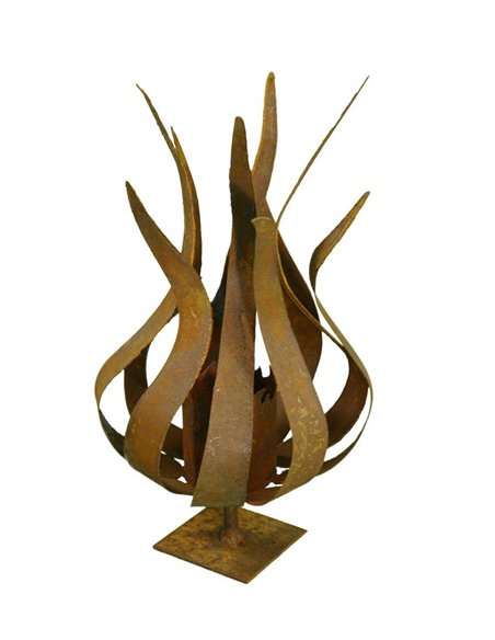 Deko Feuerblume "Fiamma" auf Platte (groß) Höhe 58 cm Deko Feuerblume "Fiamma" auf Platte (groß) Höhe 58 cm