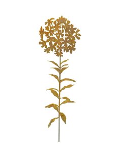 Edelrost Gartenstecker Phlox mit Blättern, Höhe 175 cm
