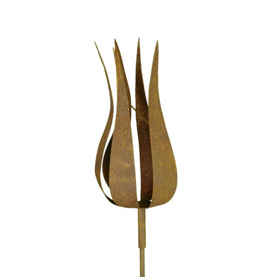 französische Tulpe auf Stab, Tulpenhöhe 20,5cm, Stab 100 cm