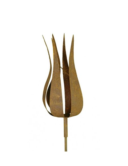 französische Tulpe auf Stab, Tulpenhöhe 20,5cm, Stab 100 cm