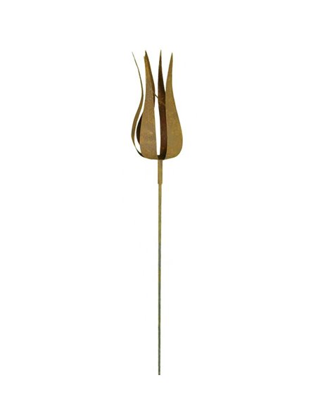 französische Tulpe auf Stab, Tulpenhöhe 20,5cm, Stab 100 cm