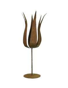 französische Tulpe auf Platte (groß) 45cm hoch