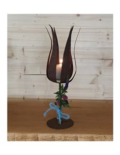 französische Tulpe auf Platte (groß) 45cm hoch 2