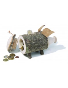 Spardose aus Holz  Sparschwein Rudi 2