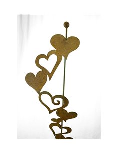 Herzband Stab mit Kugeln 150 cm hoch 2