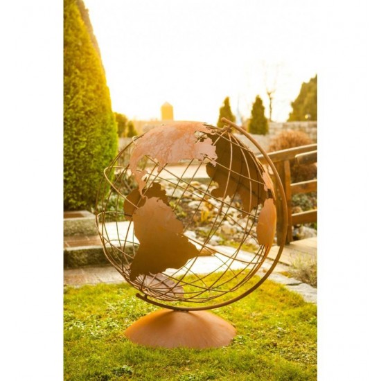 XXL Deko Globus Groß für den Garten,  Höhe 115 cm - Ø 94 cm Weltatlas