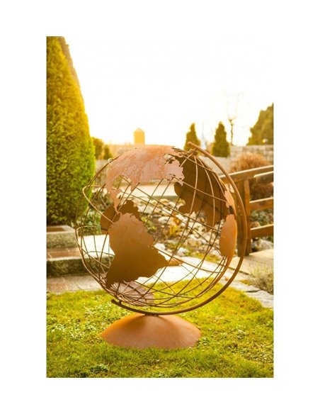 XXL Deko Globus Groß für den Garten, Höhe 115 cm Ø 94 cm Weltatlas