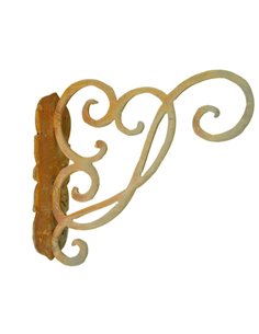 Edelrost Wandhalterung Belle Epoque, Höhe 24 cm, Tiefe 25 cm