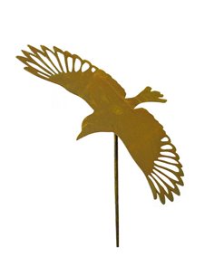 fliegende Elster schräg auf Stab L 31cm, B 38cm, Stab 120cm