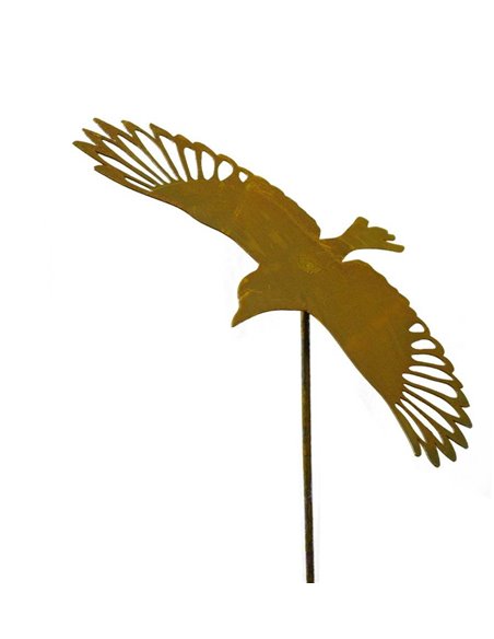 fliegende Elster schräg auf Stab L 31cm, B 38cm, Stab 120cm