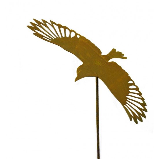 fliegende Elster schräg auf Stab L 31cm, B 38cm, Stab 120cm