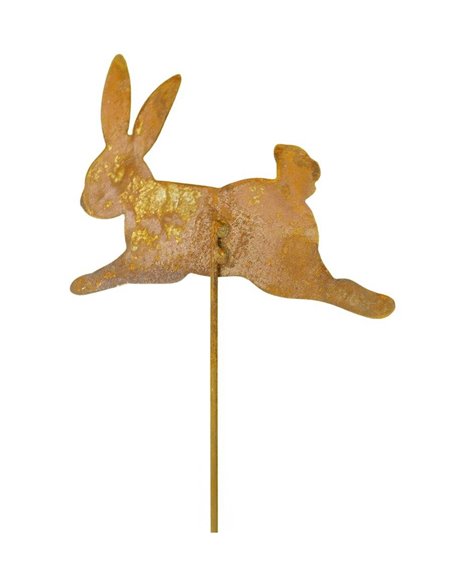 hüpfendes Kaninchen als Stecker - Länge 20 cm - Stab 40 cm