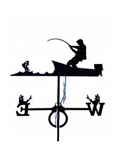 Wetterfahne ANGLER GROSS 67 cm x 89 cm