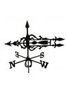 Wetterfahne PFEIL 2 GROSS  79 x 83,5 cm