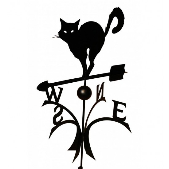 Wetterfahne MOTIV KATZE KUGELLAGER 62,5 cm x 57 cm