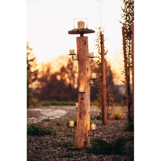 Kerzenhalter "Natur",161 cm Akazie XXL