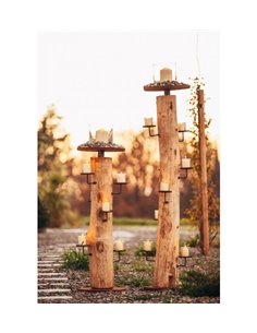 Kerzenhalter "Natur",112 cm Akazie XL - Nicht mehr Sortiment