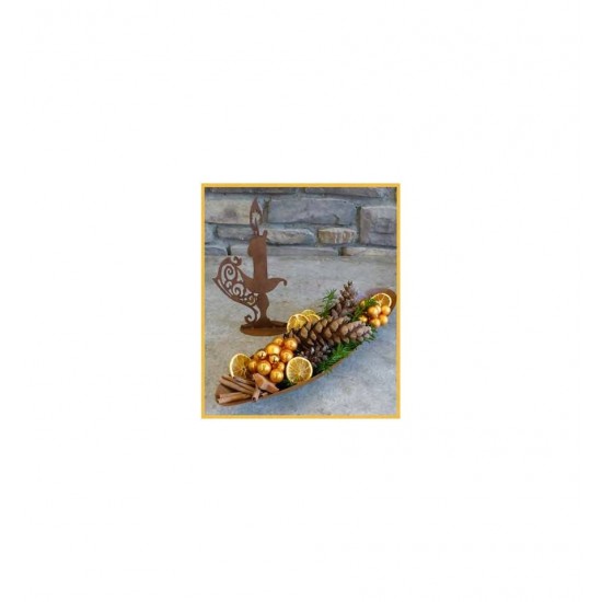 Kerzenleuchter Gloria 30cm hoch auf Bodenplatte