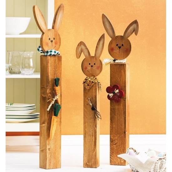 Bastelideen Buch - Holzpfosten dekorativ verziert